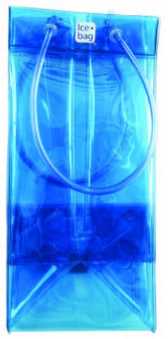Ice Bag Collapsible Wine Cooler Bag, Blue
