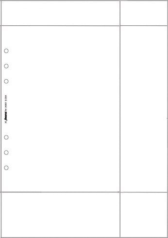 FILOFAX A5 PLAIN WHITE LASER PAPER
