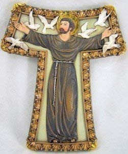 Joseph Studio 8.75" St Francis Tau Cross, 8.63" H 7.25" W 0.5" D
