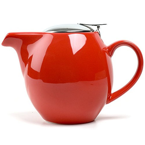 Lillkin Teapot w/ Infuser, Simply Red 40 oz