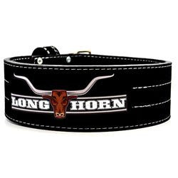 LONGHORN BUCKLE BELT BLK M