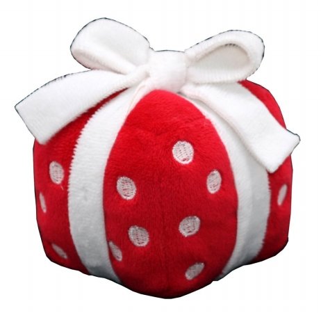 Hip Doggie Plush Gift Christmas - Red, 4"