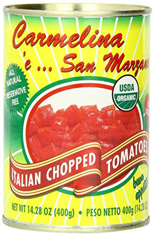 Carmelina E San Marzano Chopped Italian Tomatoes in Puree, Organic 14.28 OZ