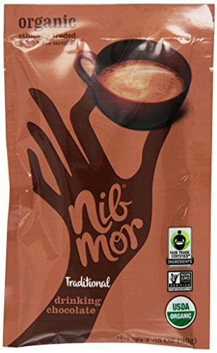 Nibmor Organic Drinking Chocolate Traditional At least 95% Organic 1.05 oz