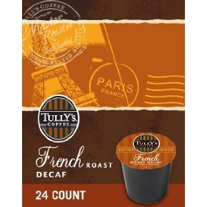 Tully's, French Roast Decaf, K-Cup Box 96 ct.
