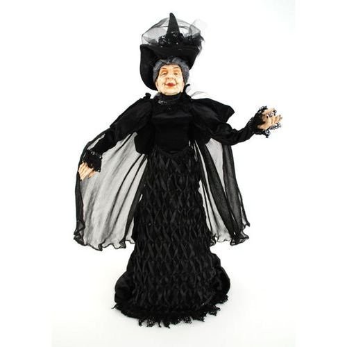 "Mrs. Haversham" Witch Doll, Fabric/ Porcelain, 24"