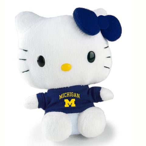 Michigan Hello Kitty, Blue 6"