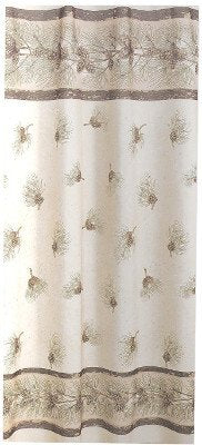 Pinehaven fabric shower curtain