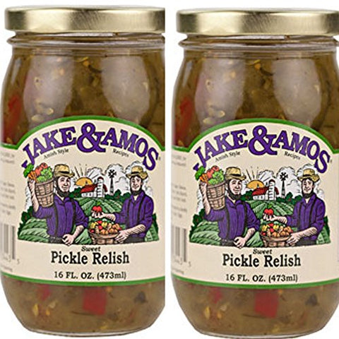 Jake & Amos - Sweet Pickle Relish  - 16 oz