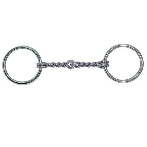 Mini Loose Ring Twisted Wire Mouth - SS - 3 1/2"
