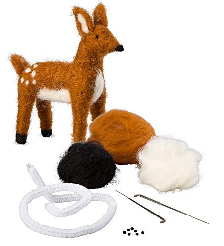 Fawn Wool Needle Felting Craft Kit