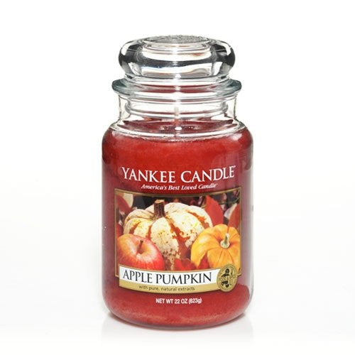 Yankee Candle Apple Pumpkin Scented Jar Candle, 22-Ounce, Large