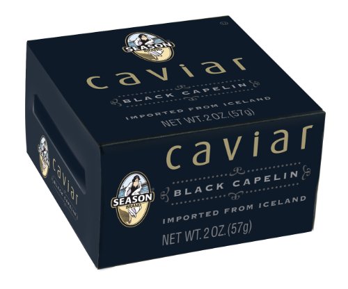 Capelin Caviar, Black 2.0 OZ (Pack of 2)