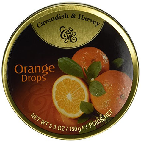 EURO- AMERICAN BRANDS, CAVENDISH & HARVEY ORANGE FRUIT TIN 5.3OZ