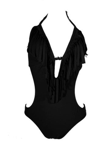 F124-Plunge cut-out 1pc, Black, Large