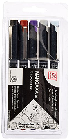 ZIG Cartoonist Mangaka 01 5 color set (not in pricelist)