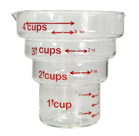 4 Cup Step Measuring Glass w/o Handle