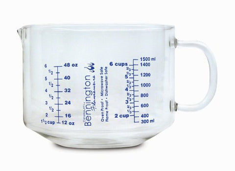 6 Cup Measuring Cup w/ Glass Handle