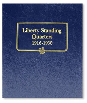 Whitman 9121 9780307091215 Standing Liberty Quarter Album 1916-1930, 9x7.25, Classic Blue