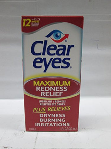 MedTech Clear Eyes - Maximum Rednness Relief Drops 1 oz