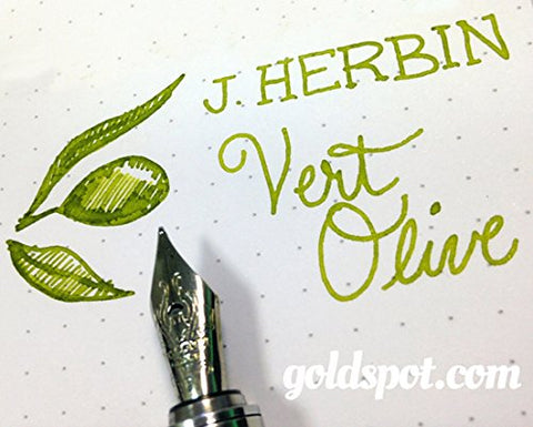 J. Herbin La Perle des Encres Fountain Pen Ink Bottled 30 ml Vert Olive
