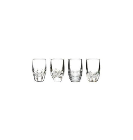 Mixology Mixed Shot Glass Clear 4 oz Set/4 (Argon, Circon, Neon & Talon) (not in pricelist)