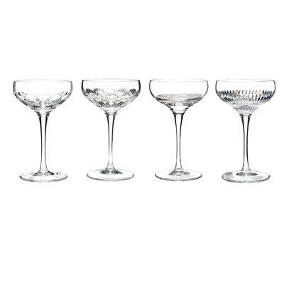 Mixology Mixed Coupe Clear 6 oz Set/4 (Argon, Circon, Neon & Talon) (not in pricelist)