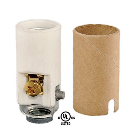 1 9/16" Keyless Porcelain Candle Socket