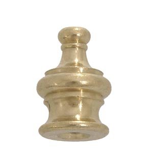 1" Brass Finial, 1/4-27F, B&L