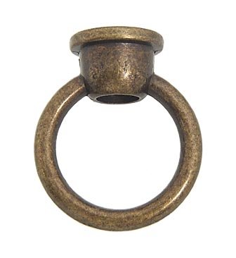 1 3/4" Height, Zinc Colonial Loop w/Antique Brass Finish
