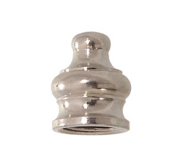 1/2" Height Nickel Plated Pyramid Finial, 1/8F