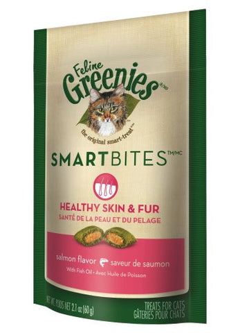 SMARTBITES SKIN & FUR SALMON 2.1 OZ BG