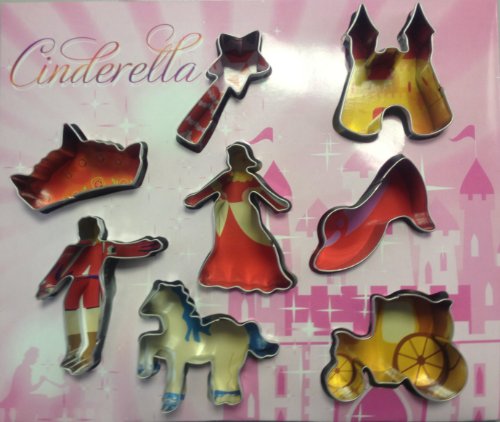 Eddingtons Cinderella Cookie Cutters, Set of 8