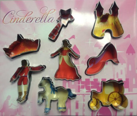 Eddingtons Cinderella Cookie Cutters, Set of 8