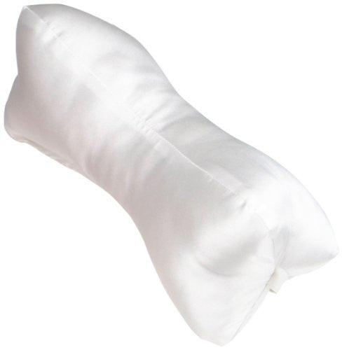 White Satin Bone Pillow 7" x 16"