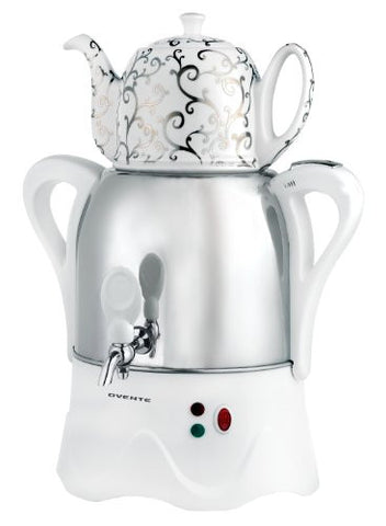Samovar Tea Maker , 1L Teapot and 3L Body (Color: White)