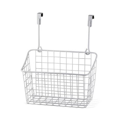 Grid Over the Cabinet/Drawer Medium Basket - White