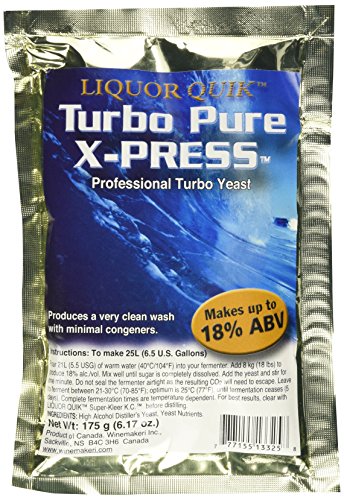 Liquor Quik Turbo Pure X-Press Yeast - 175 g Pack