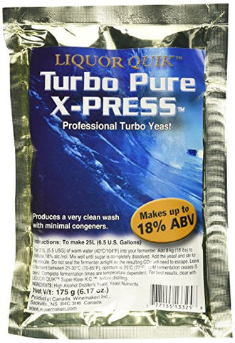 Liquor Quik Turbo Pure X-Press Yeast - 175 g Pack