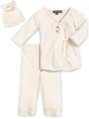 3pc. Take Me Home Deluxe Set Cream XS (3‐6 mo.)