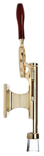 Bar-Pull Cork Remover, Wall Mount, Brass Plated