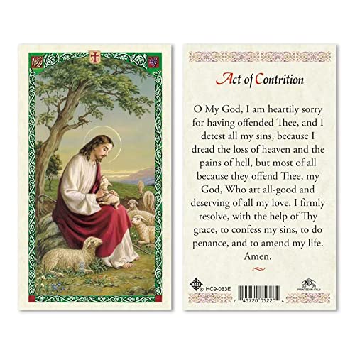 Laminated Holy Card The Act Of Contrition