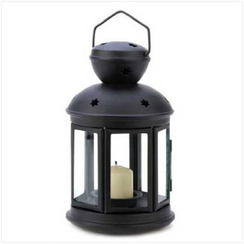 Black Colonial Candle Lamp (5" diameter x 9 1/2" high)