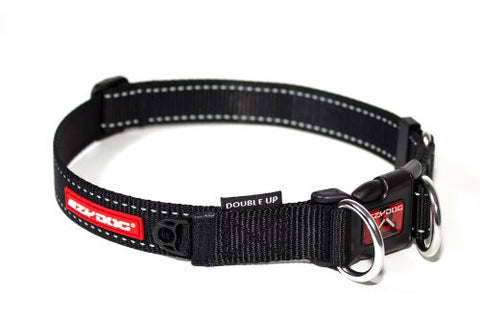 EzyDog Double-Up Collar - Black, Large