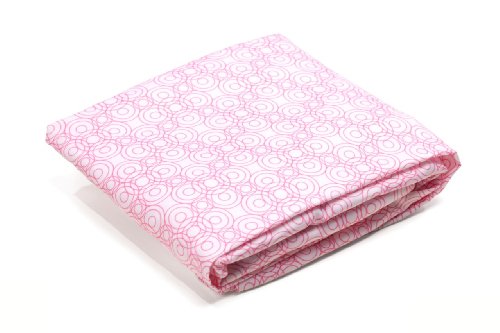 alma mini 2-pc fitted sheet - 100% cotton - lollipop collection - rosy pink