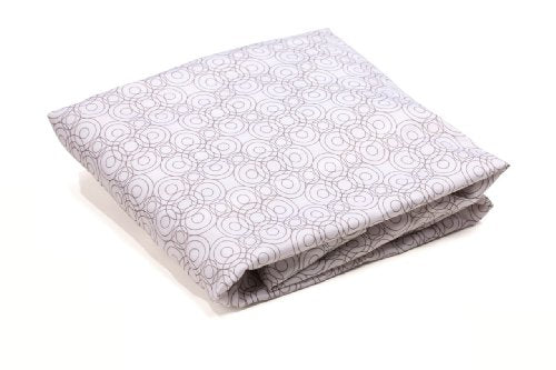 alma mini 2-pc fitted sheet - 100% cotton - lollipop collection - frost grey