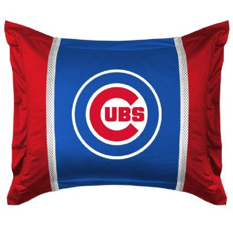SIDELINES SHAM Chicago Cubs- Color Bright Blue - Size Stan