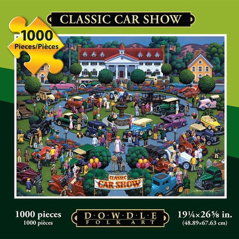 Classic Car Show 1000 Piece Puzzle