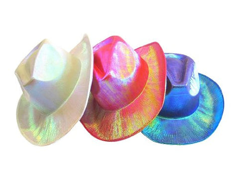 Cowboy Hat - Shiny Iridescent Material