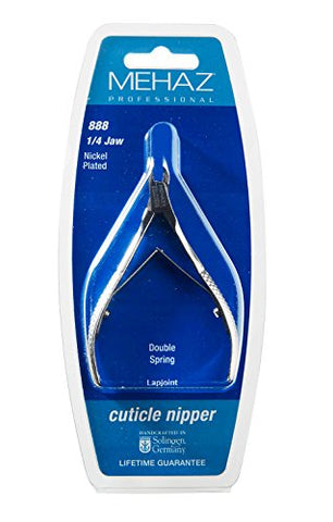 Mehaz 4" Texture Grip Cuticle Nipper, 1/4" Jaw